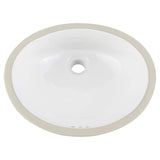 Signature Hardware 447968 Mangrove 17" Vitreous China Undermount Bathroom Sink - White