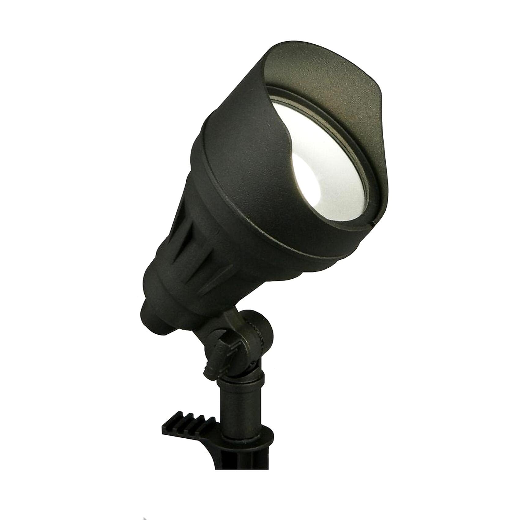 17-Watt Millennium Black Adjustable Light Color Outdoor Integrated LED Landscape Flood Light