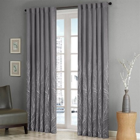 Madison Park Andora Window Curtain - Grey - 95 Panel [Kitchen]