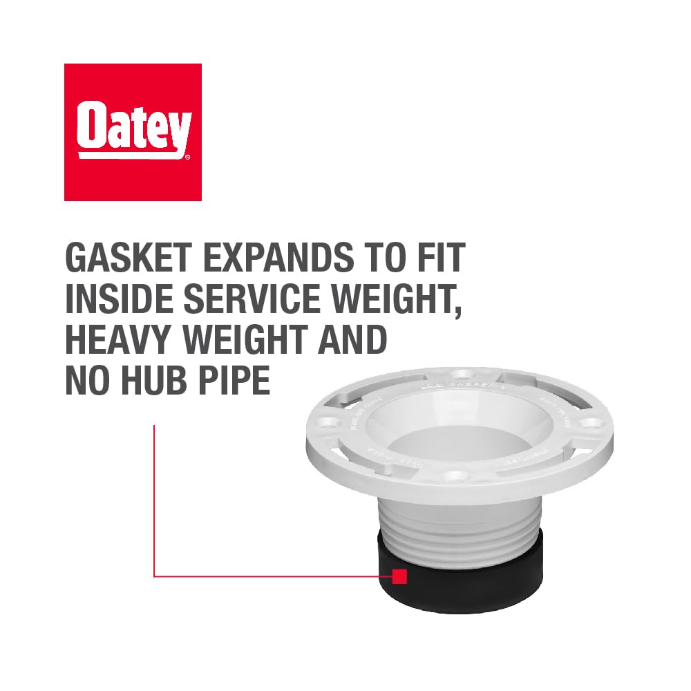 Oatey 3 in. PVC Twist-N-Set Closet Flange