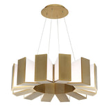 Modern Forms PD-75934-AB Contemporary Modern LED Pendant from Chronos Collection Finish, 34.00 inches, Black/Aged Brass