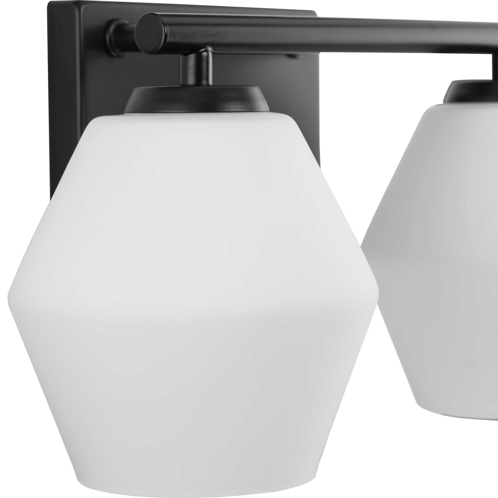 Progress Lighting Copeland Collection Two-Light Matte Black Mid-Century Modern Vanity Light (P300431-31M)