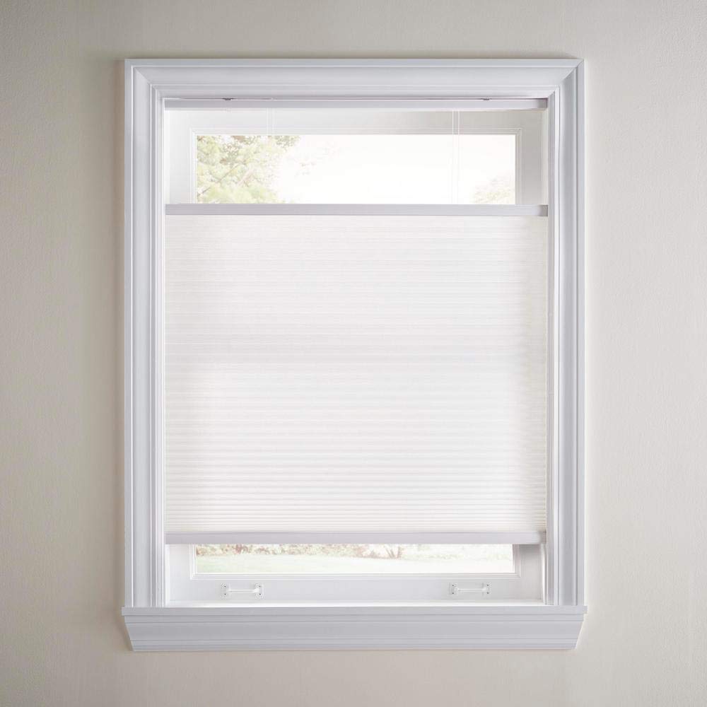 Cut-to-Width Snow Drift 9/16 in.Top-Down Bottom-Up Cordless Cellular Shade - 23 in. W x 72 in. L