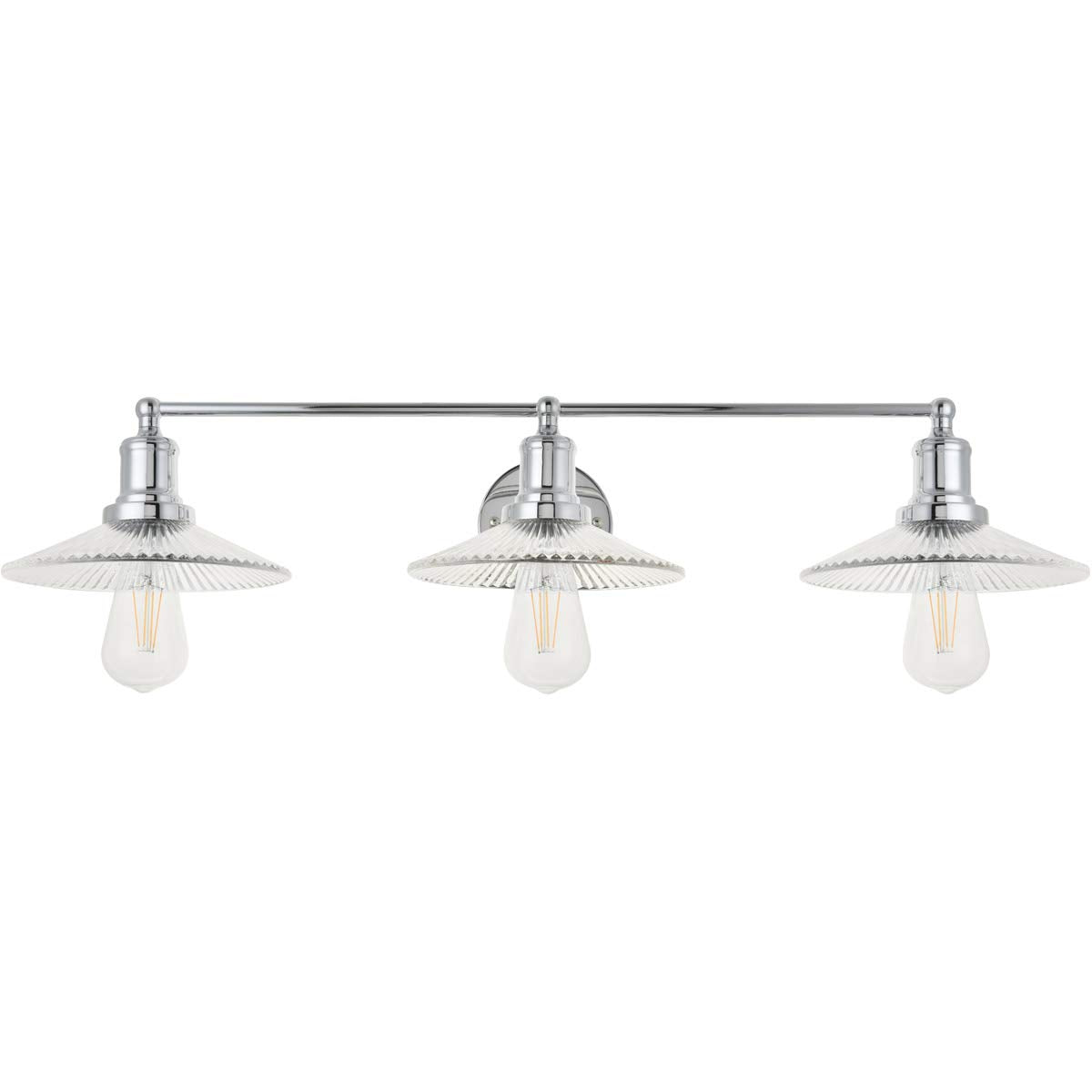 Living District Waltz 3 Light Chrome Wall Sconce