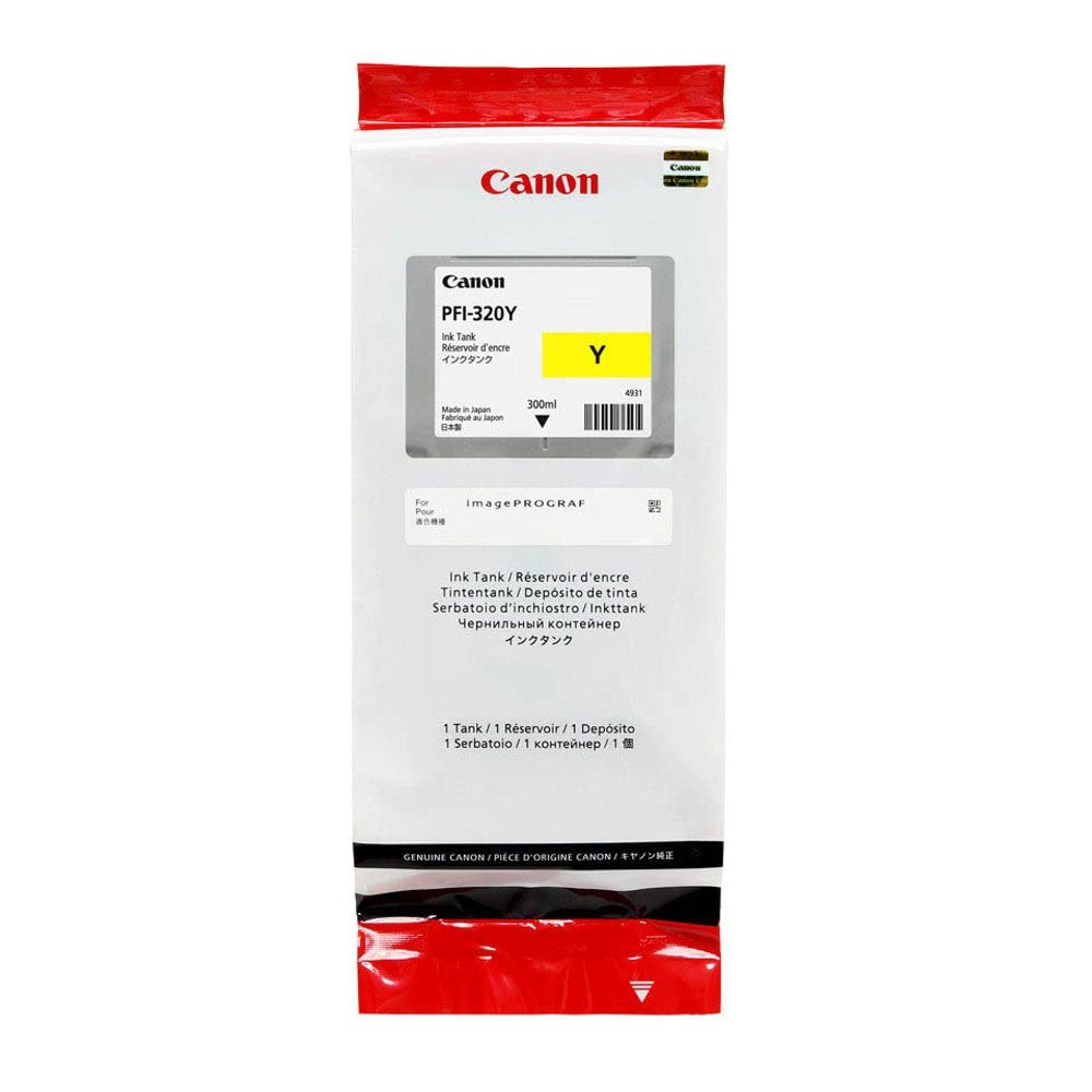 Canon PFI320Y Compatible with Ipf TM200 Yellow Ink 2893C001 300 ml