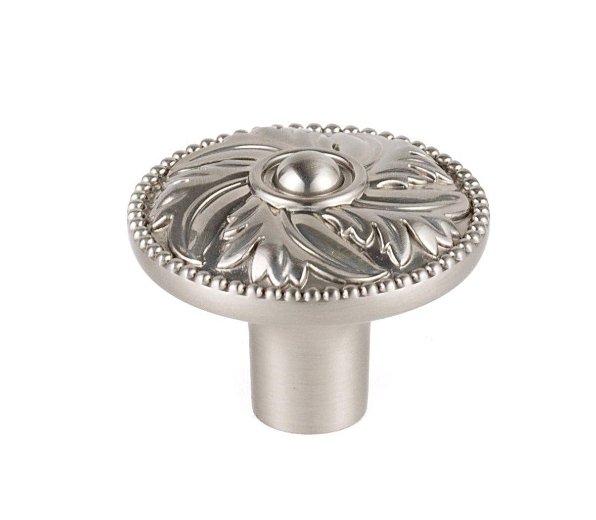 Hickory Oval Knob Finish: Satin Nickel, Size: 1.25" H x 1.5" W x 0.5" D