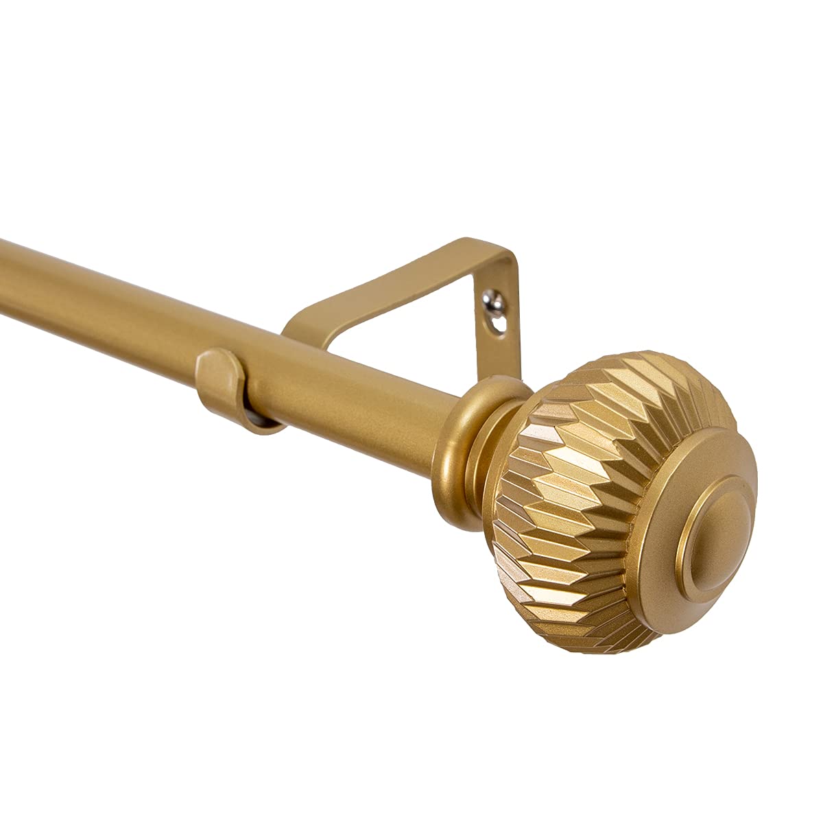 UTOPIA ALLEY 3/4 Inch Curtain Rod - Curtain Rods For Windows 28 to 48 Inch, Adjustable Drapery Rods, Gold Curtain Rods, Bedroom & Living Room Decorative Curtain Rods, Tapestry Poles (Gold, 28"-48")