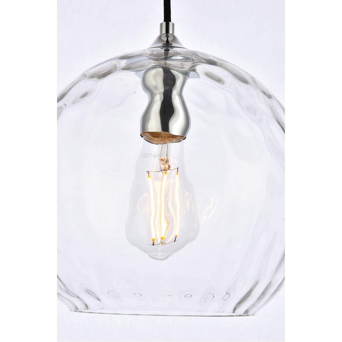 Living District Cashel 10 inch Light Chrome Pendant