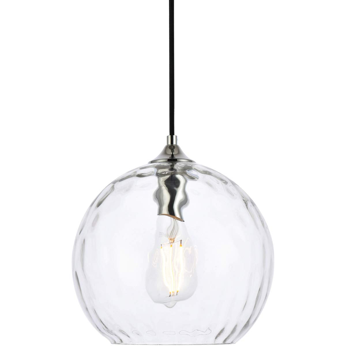 Living District Cashel 10 inch Light Chrome Pendant