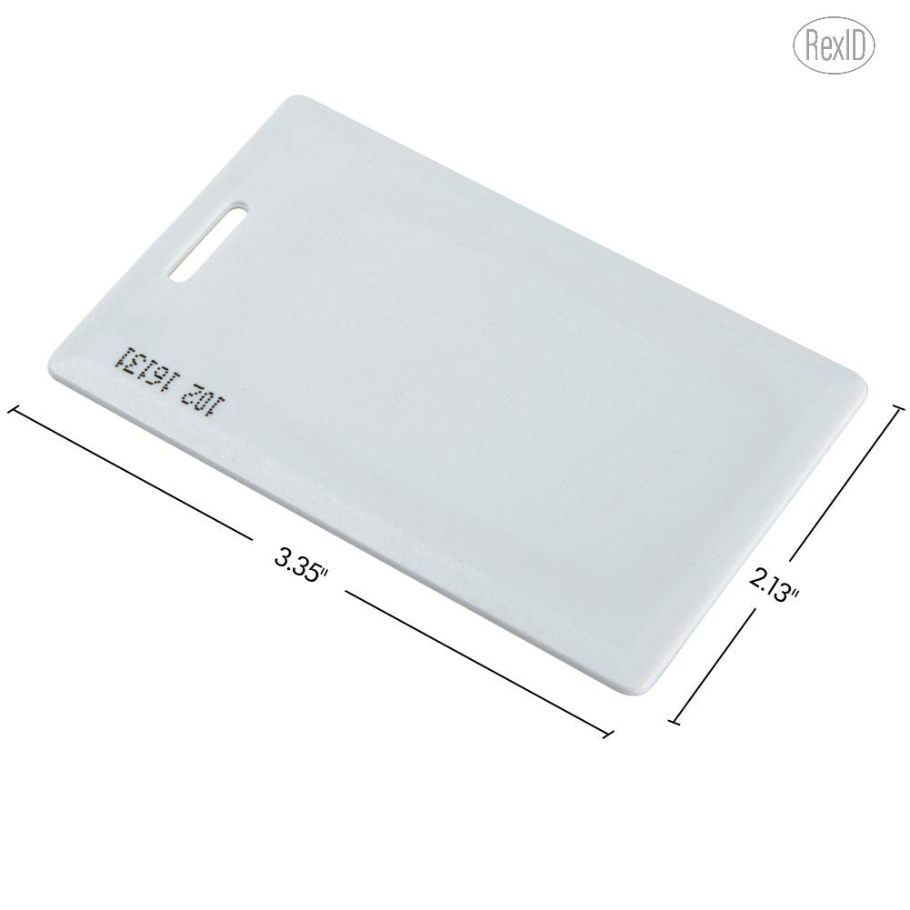 Default Programmed RexID H10301 Clamshell Proximity Card for Access Control Comparable to Standard 26 bit Format for Add-On & Replacement on Current System (25)