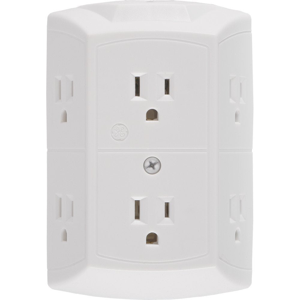 Ge Lighting 56575 6 Outlet Ground White Tap