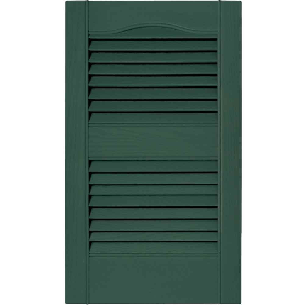 Builders Edge Inc 010140043-028 Pair Vinyl Shutter Green 15" X 43"