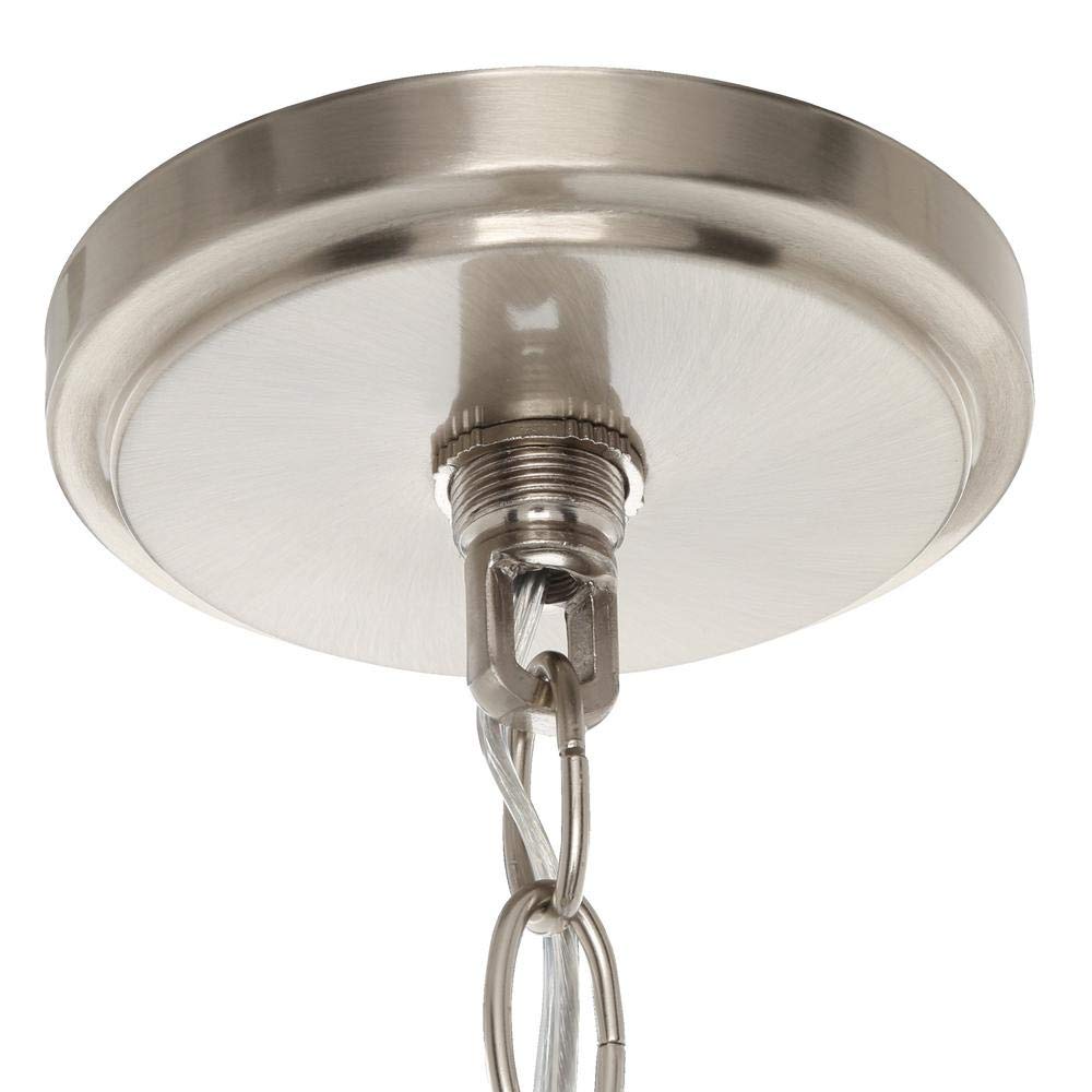 Progress Lighting Pendant Light 4-Light Brushed Nickel Drum 22 in. Gulliver