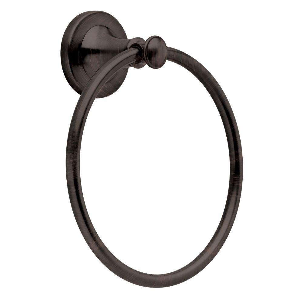 Delta Silverton Towel Ring in SpotShield Venetian Bronze