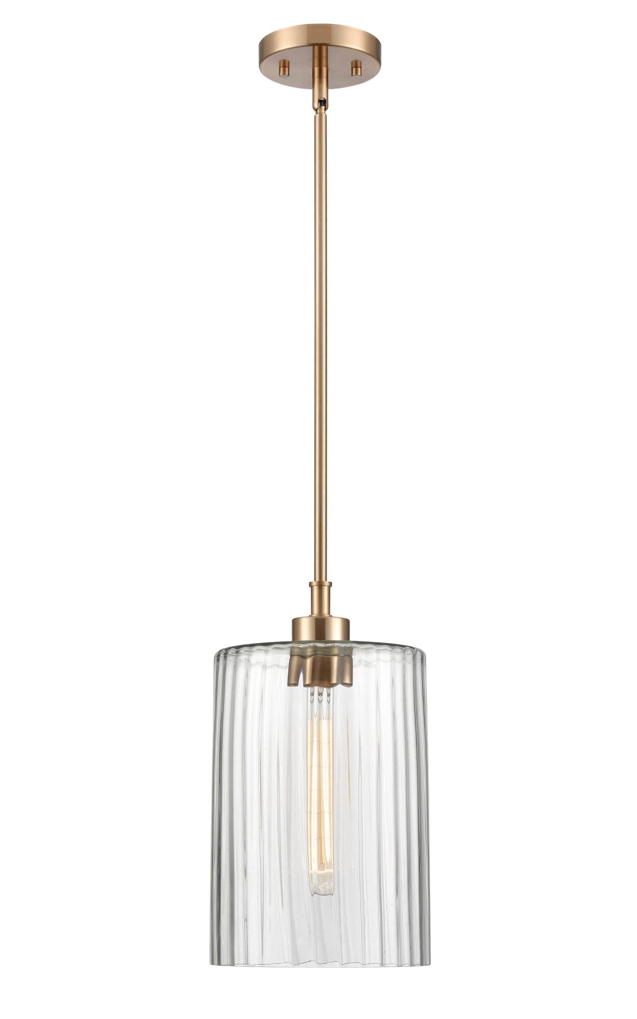 Millennium Lighting Chastine 1 Light Pendant Fixture in Modern Gold