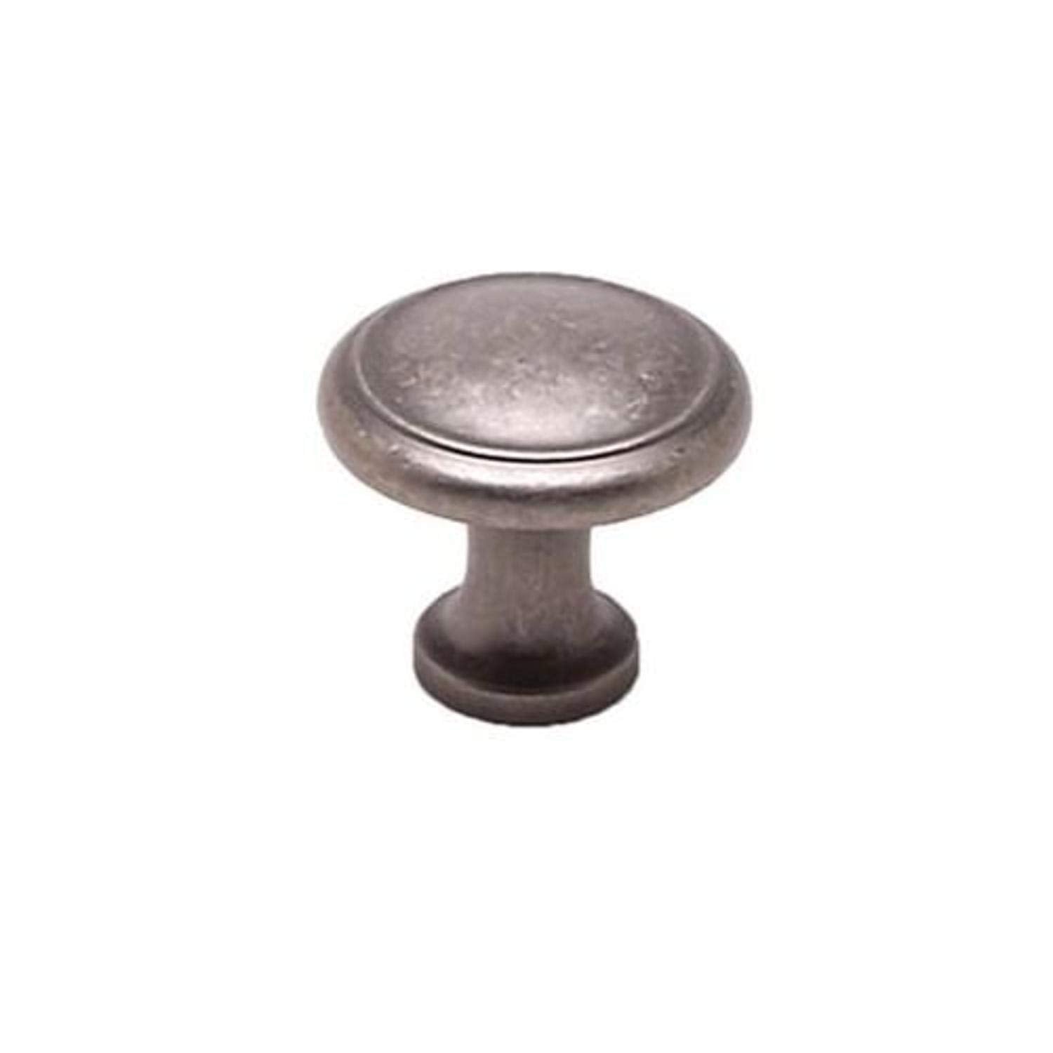 Berenson American Classics Mushroom Cabinet Knob, 1-1/8" Diameter, Weathered Nickel