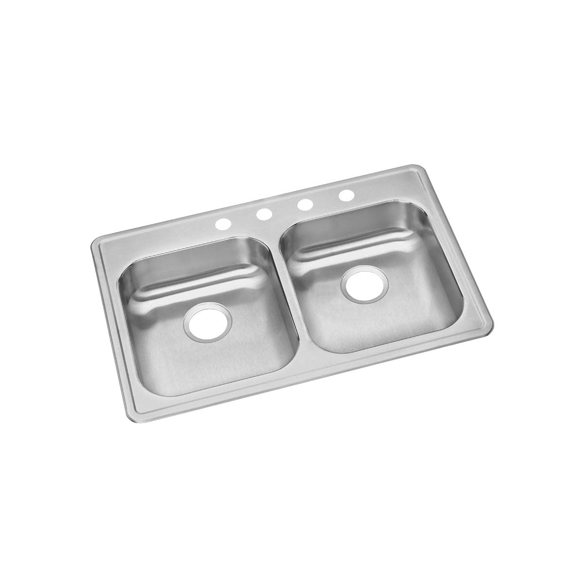 Elkay GE233223 Dayton Equal Double Bowl Drop-in Stainless Steel Sink