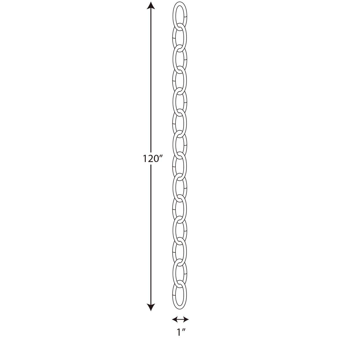 Progress Lighting P8757-134 Chain Accessories, 10-Feet Length, Gray