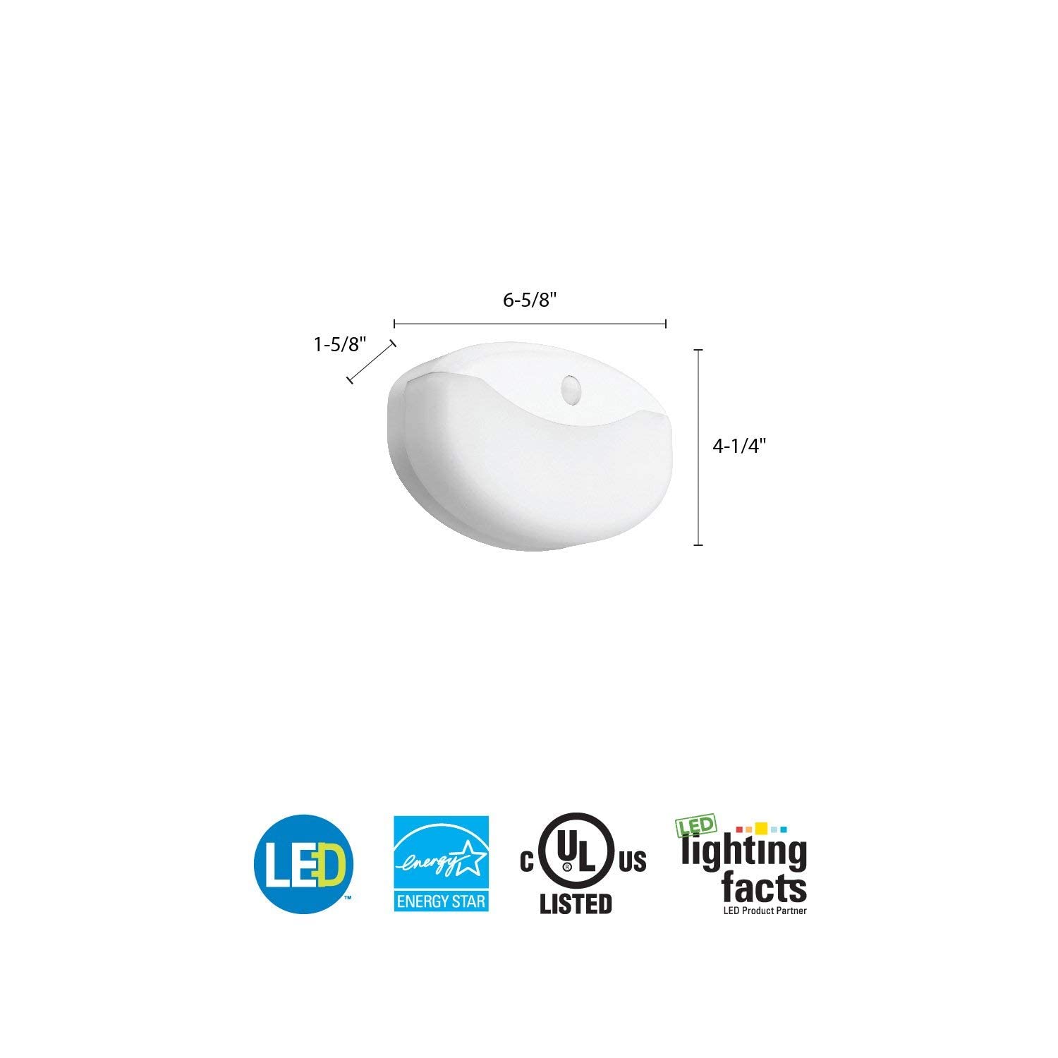 Lithonia Lighting FMMCL 840 PIR M4 7-Inch LED Flush Mount Light with Motion Sensor, 575 Lumens, 120 Volts, 10 Watts, Wet Listed, White