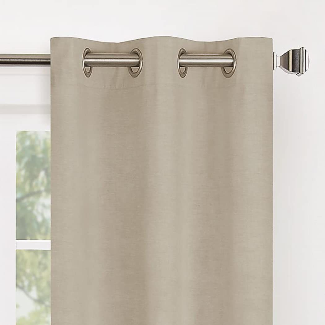 Bed & Bath Wamsutta Collective Asher Chambray 84-Inch Blackout Curtain Panel in Natural