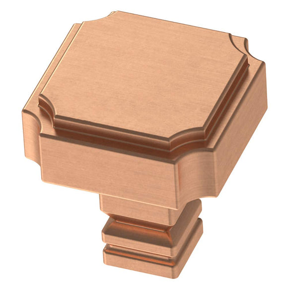 Liberty Hardware P38476C-BCP-CP Liberty Hardware P38476C-CP Notched 1-1/8 Inch Square Cabinet Knob