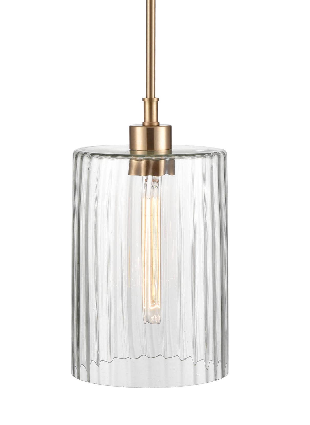 Millennium Lighting Chastine 1 Light Pendant Fixture in Modern Gold