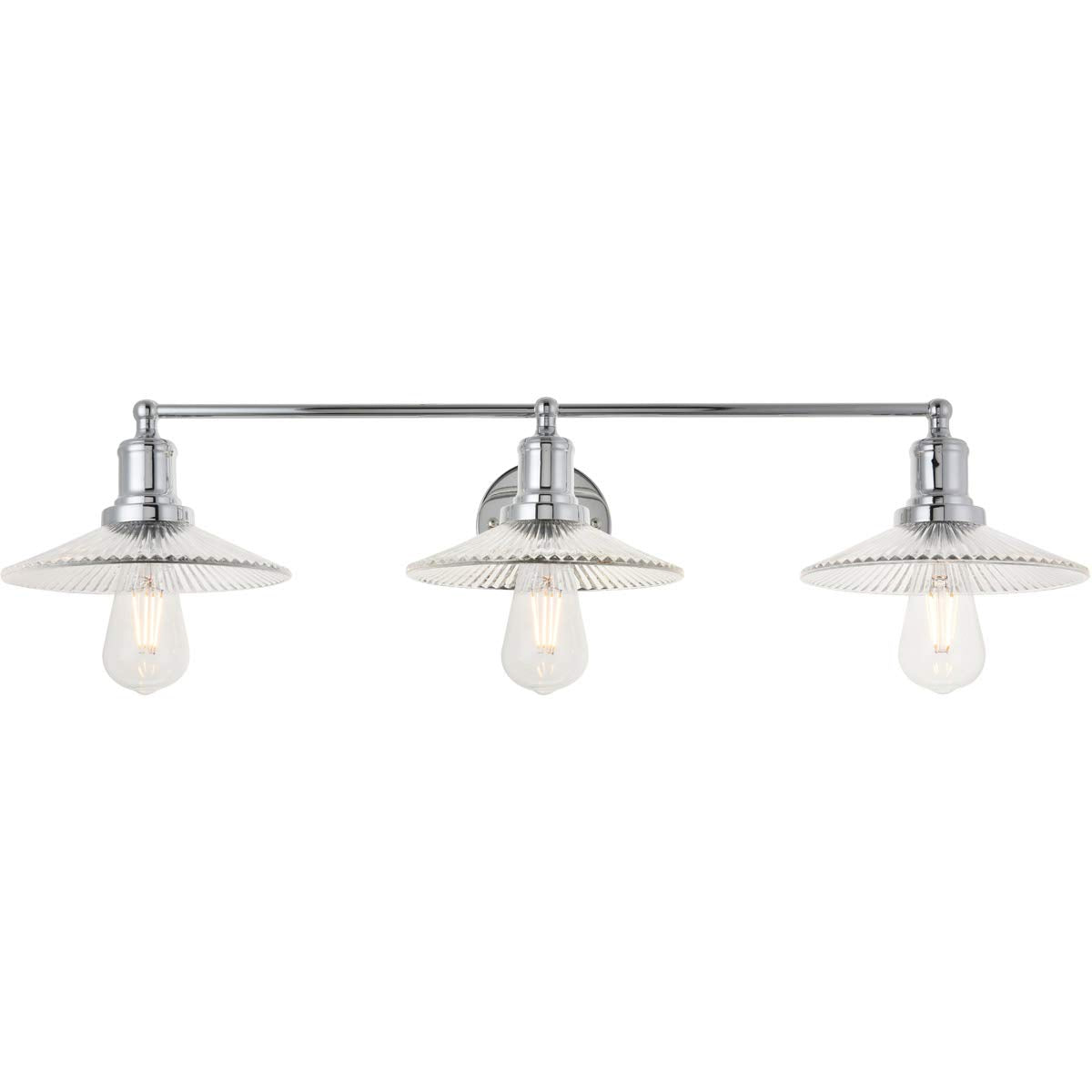 Living District Waltz 3 Light Chrome Wall Sconce