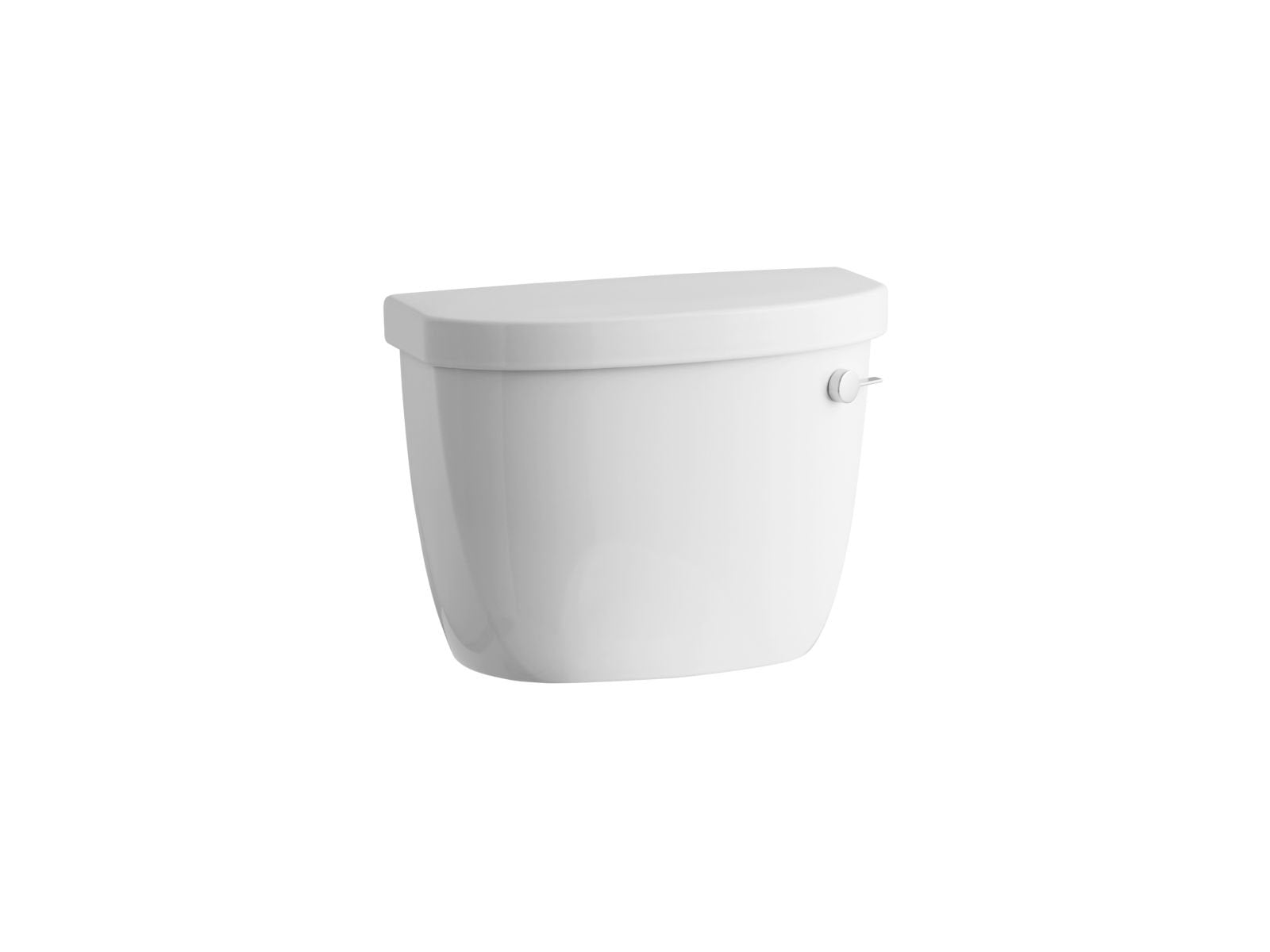 KOHLER 4369-RA-0 Cimarron 1.28 gpf Toilet Tank with AquaPiston Flush Technology and Right-Hand Trip Lever, White