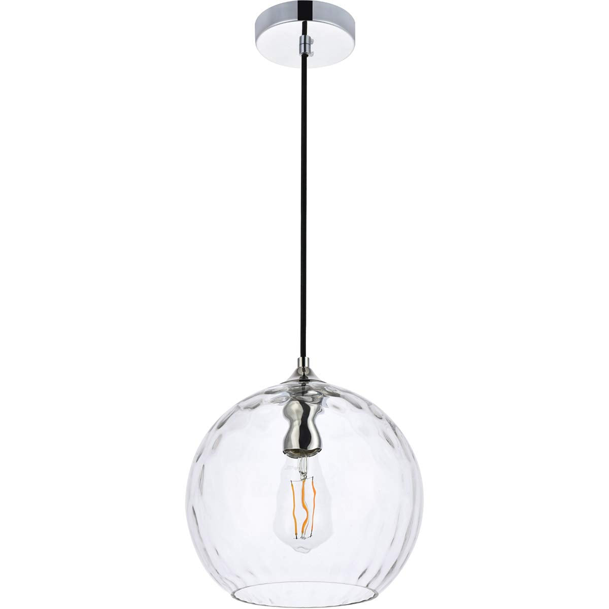 Living District Cashel 10 inch Light Chrome Pendant