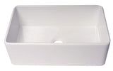 Alfi ABF3018-W Kitchen Sink, 30"L x 18"W x 10"H, White