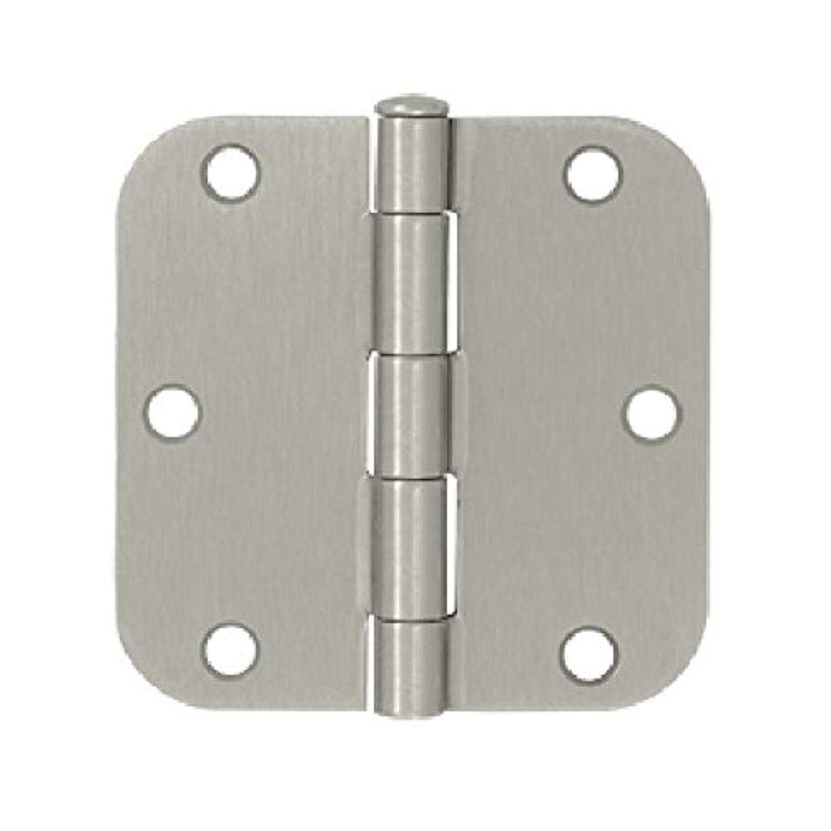 Deltana S35R515 Residential Thickness Steel 3 1/2-Inch x 3 1/2-Inch x 5/8-Inch Radius Hinge