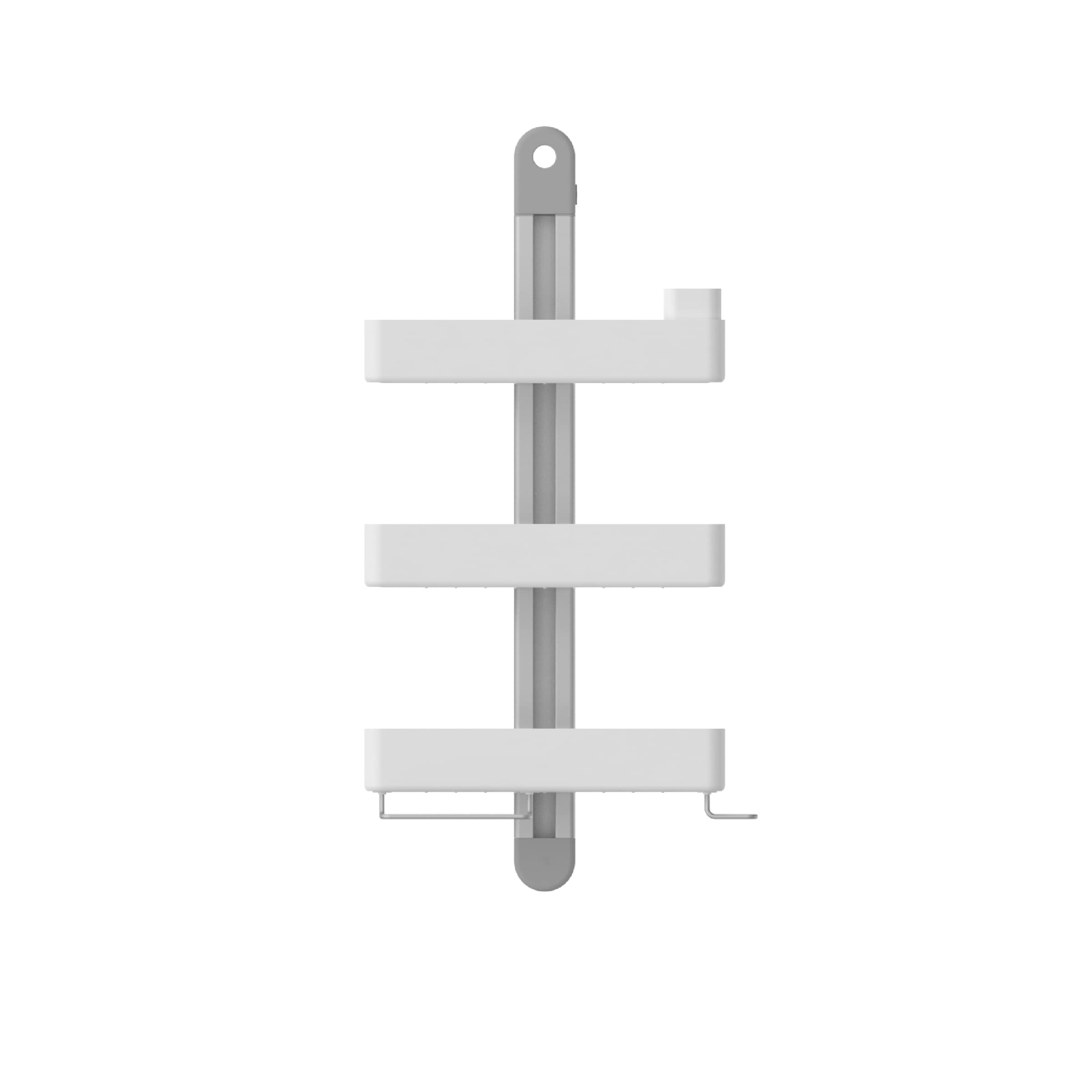 Sharper Image The SpaStudio Hook, Modular Hanging Shower Caddy, Adjustable 3 Tier Design with Customizable Fit and Storage