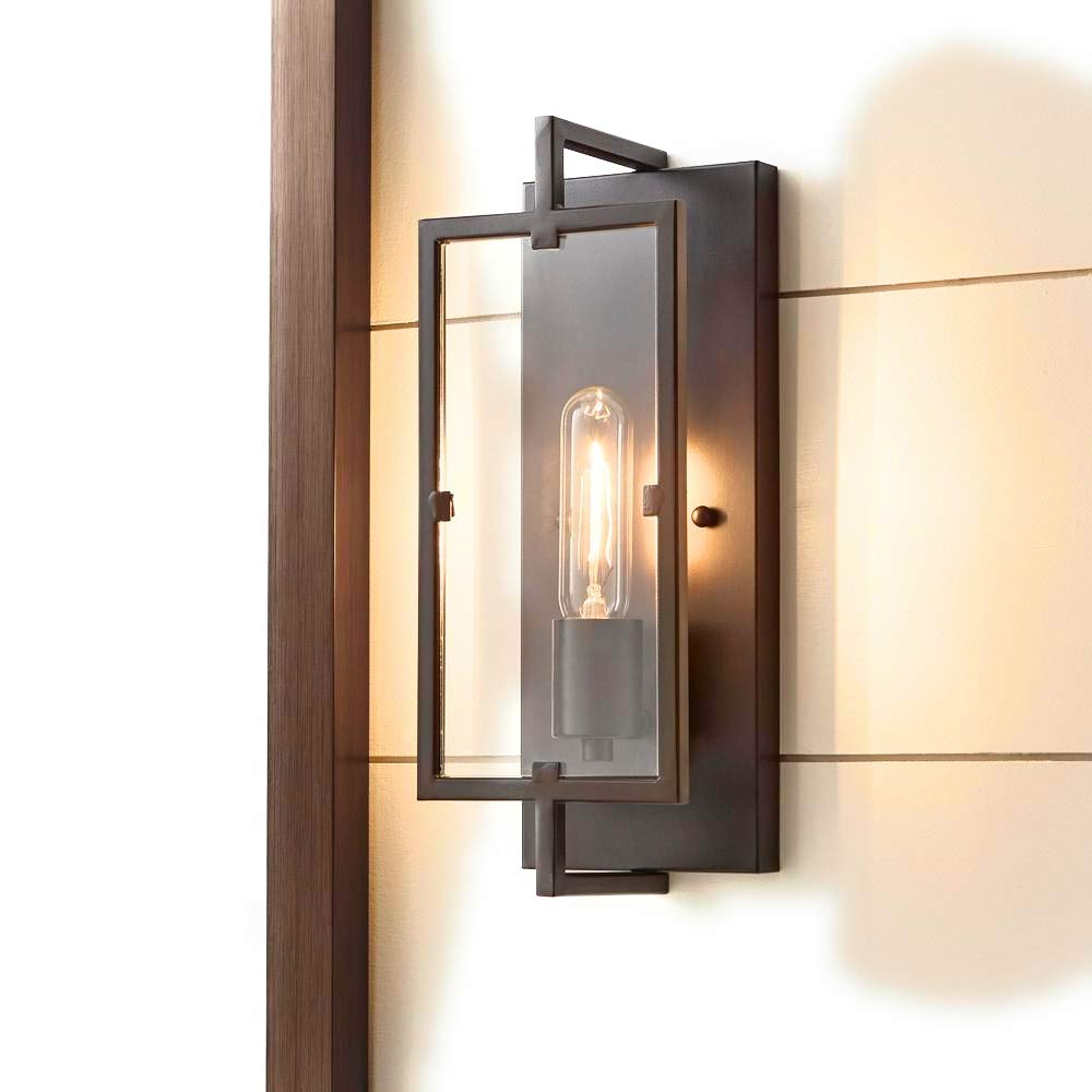 1-Light Vintage Bronze Wall Sconce