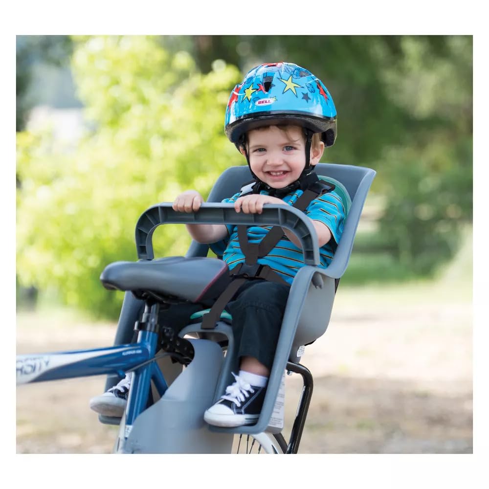 Bell Sports Skipper Child Bike Seat, Gray W/Safety Harness