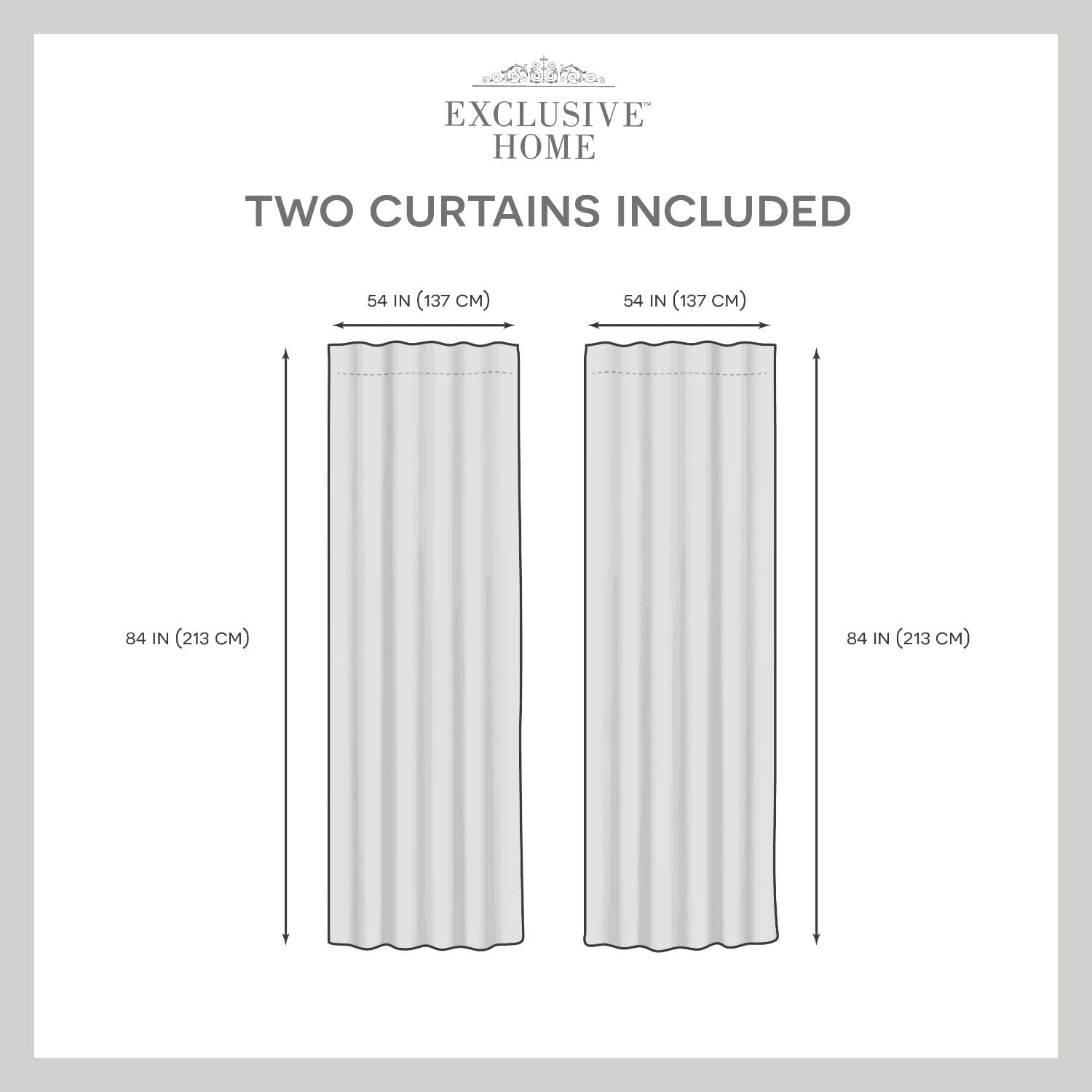 Exclusive Home Bliss Room Darkening Room Blackout Hidden Tab Top Curtain Panels, 54"x84", Aqua, Set of 2