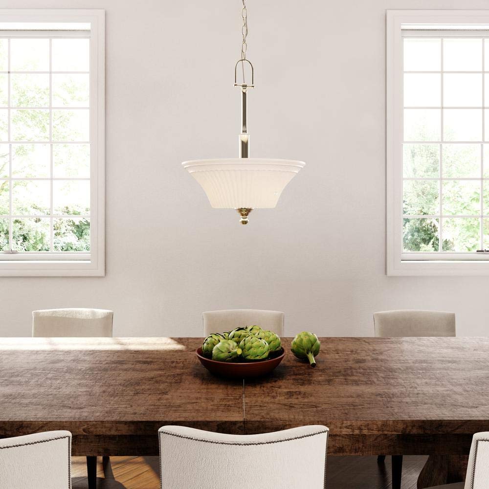 Commerical Electric3-Light Brushed Nickel Pendant