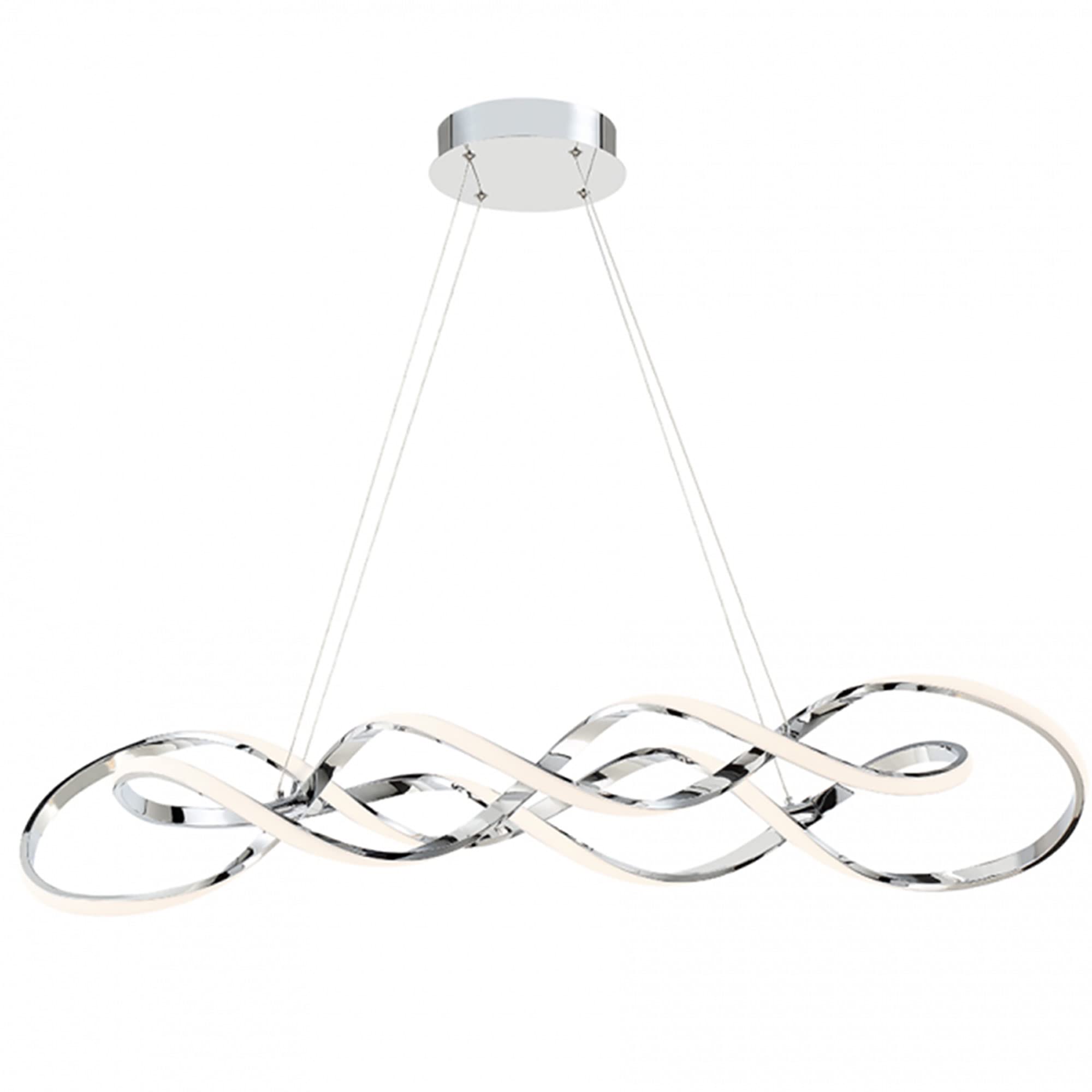 WAC Lighting Interlace 39in LED Pendant 3000K in Chrome