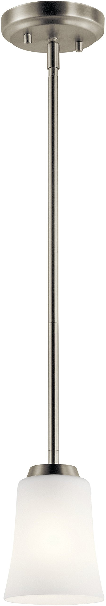Kichler Lighting 44053NI One Light Mini Pendant from The Tao Collection, Brushed Nickel