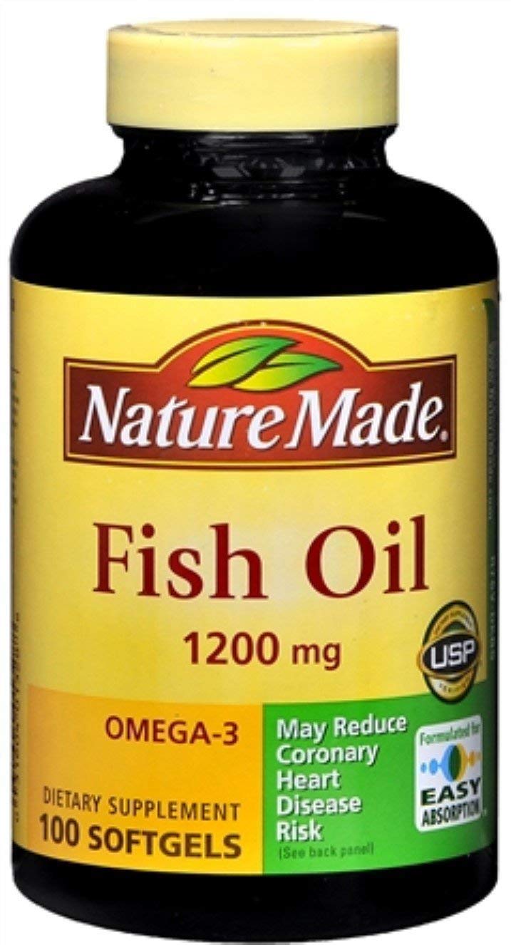 Nature Made Fish Oil 1200 mg Softgels 100 ea (Pack of 9)