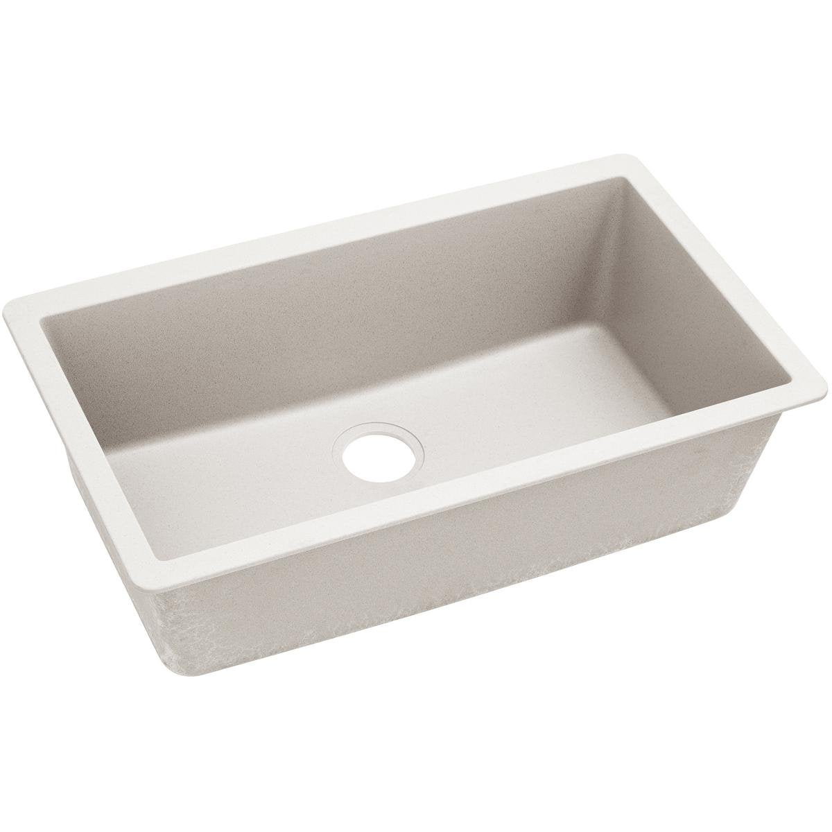 Elkay Quartz Luxe ELXRU13322RT0 Ricotta Single Bowl Undermount Sink