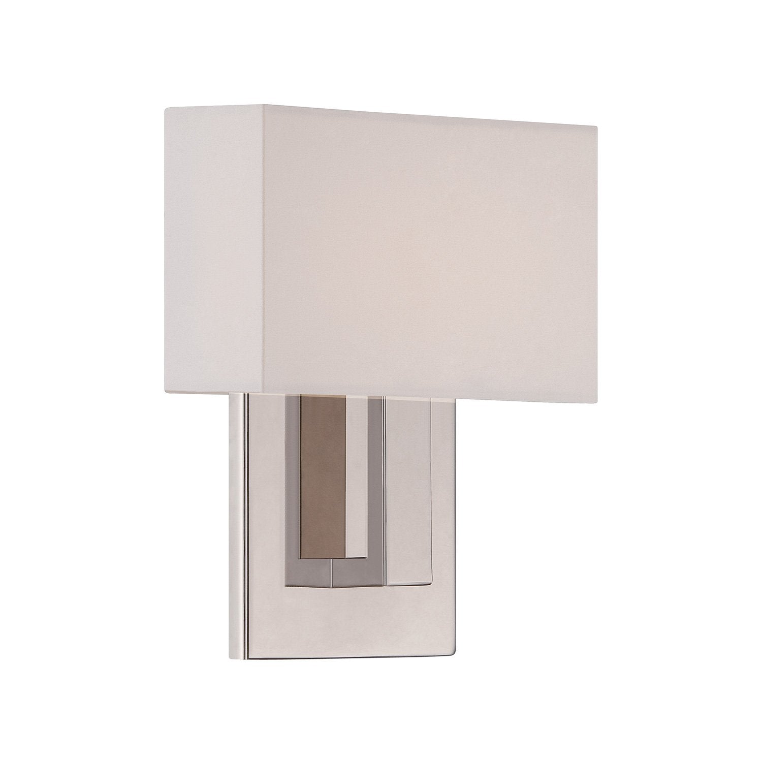 WAC Lighting WS-13107-PN 7in Polished Nickel Manhattan LED Wall Sconce, 7 Inch