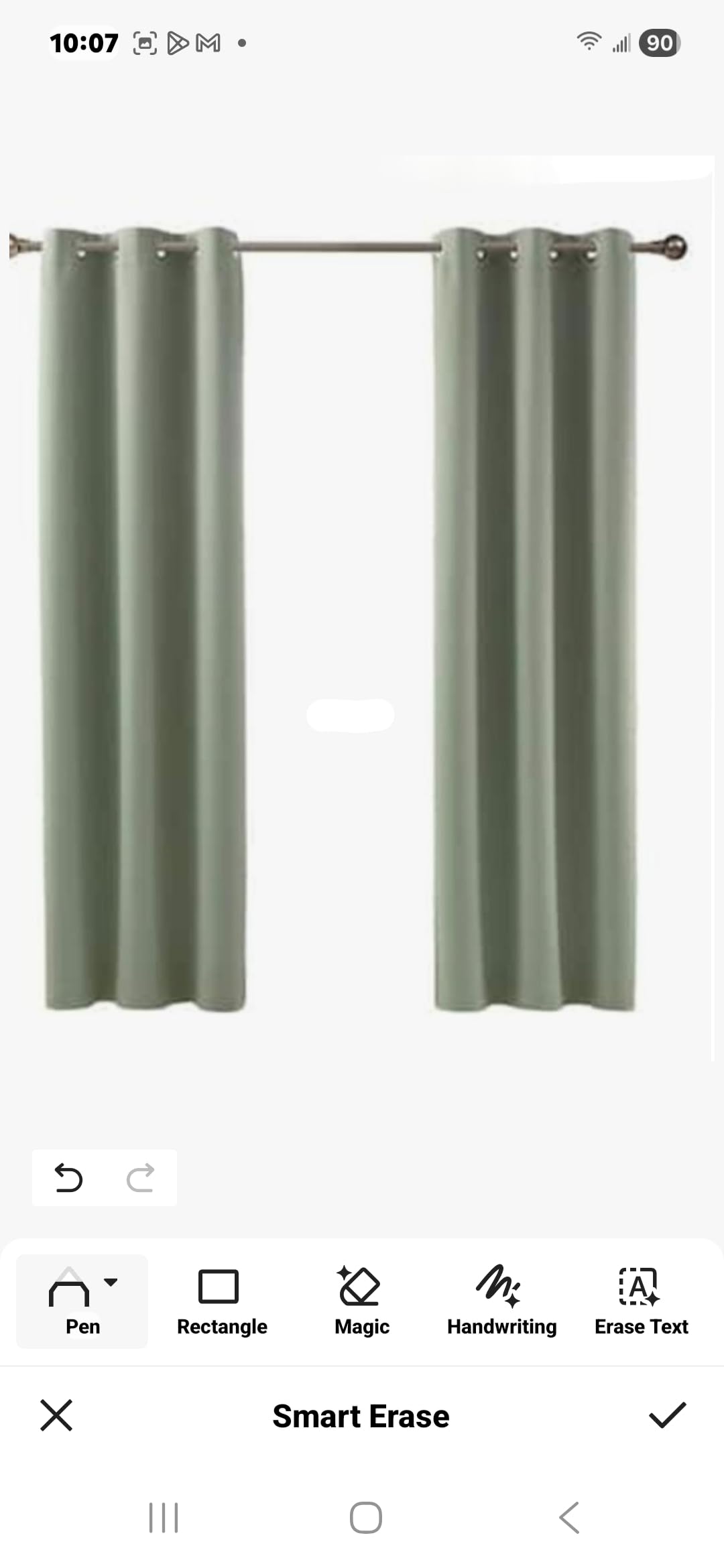 LiGHTSOUT with EnerShield Technology Alona Soft Green 38 in. W x 84 in. L Grommet Blackout Curtain (Single Panel) HDALONA-300-466