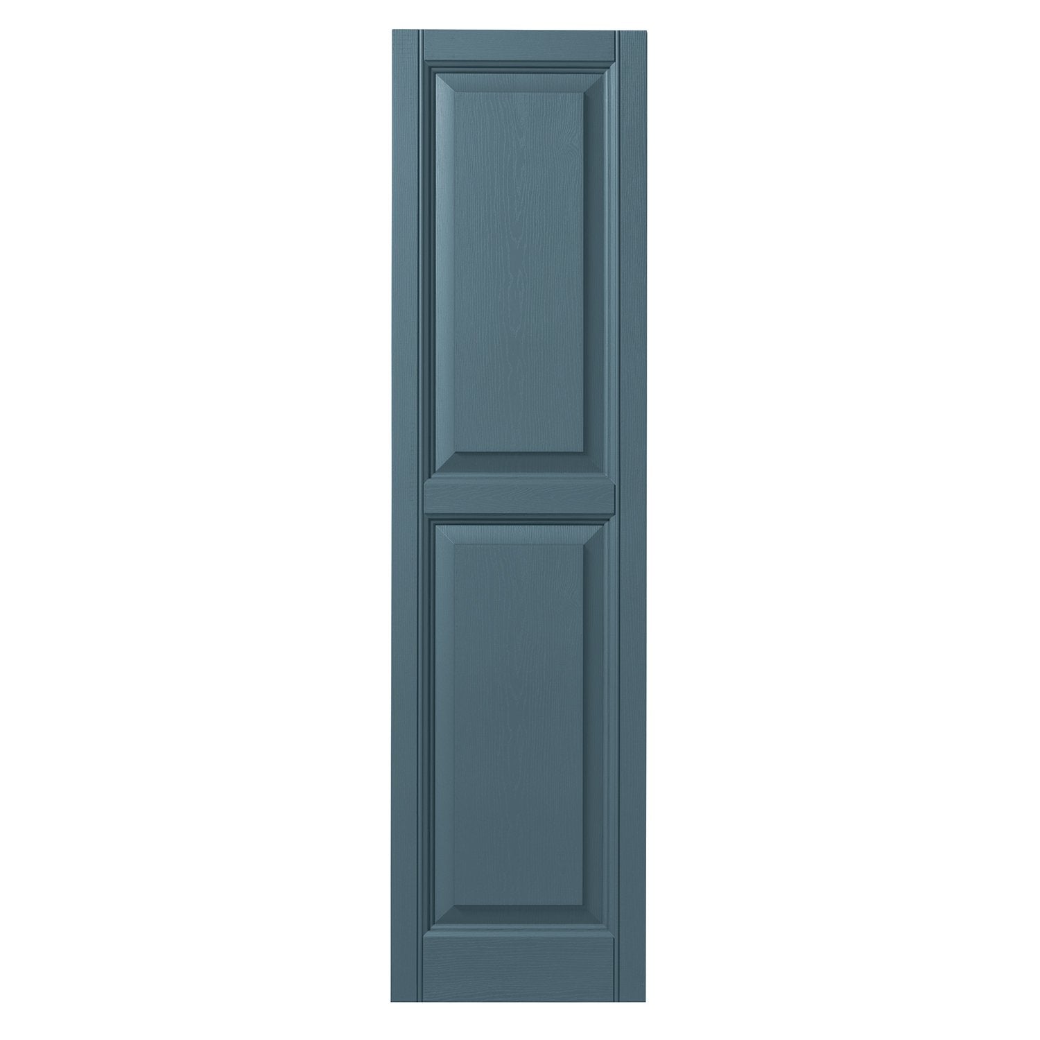 Ply Gem Shutters and Accents VINRP1559 BLU Raised Panel Shutter, 15", Coastal Blue