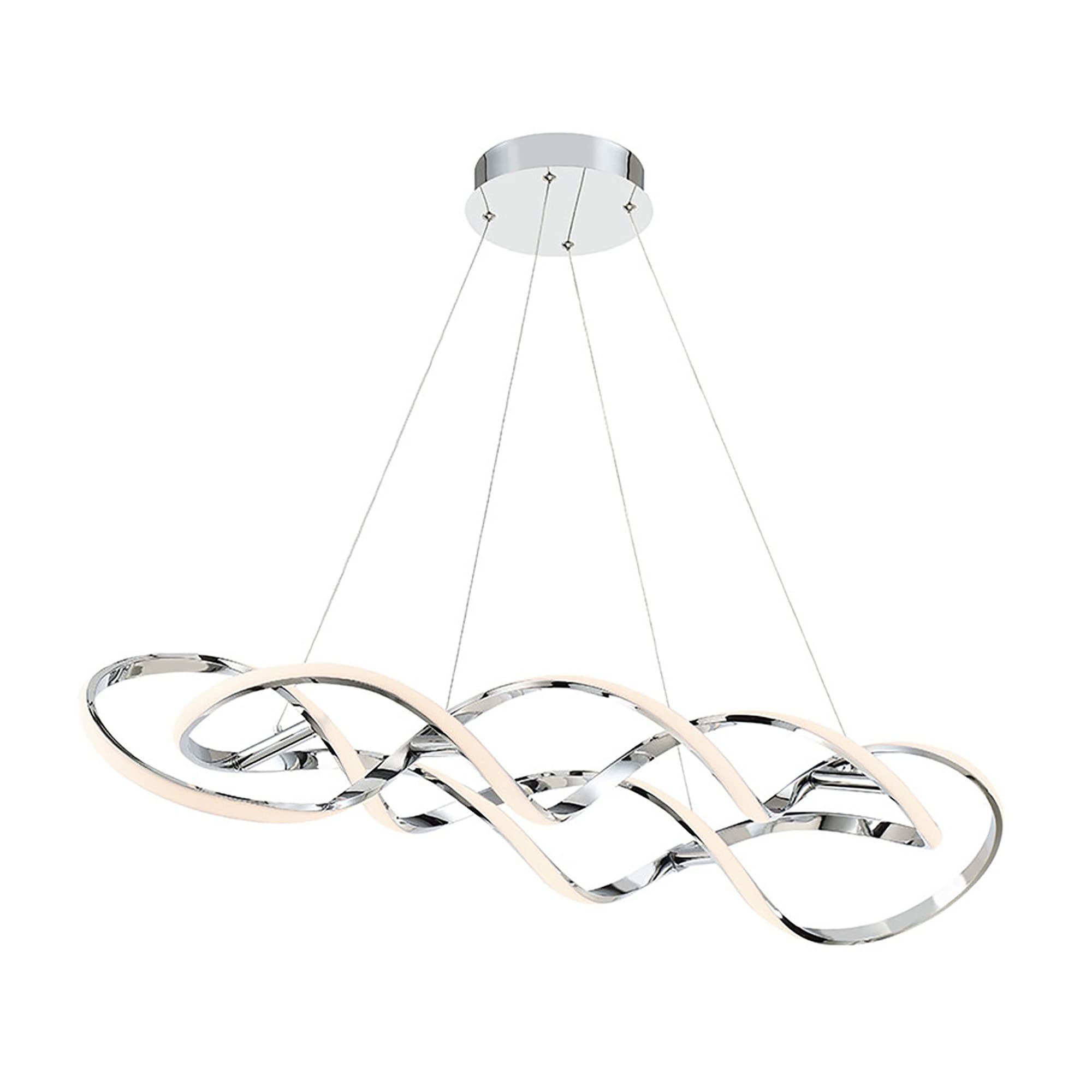 WAC Lighting Interlace 39in LED Pendant 3000K in Chrome