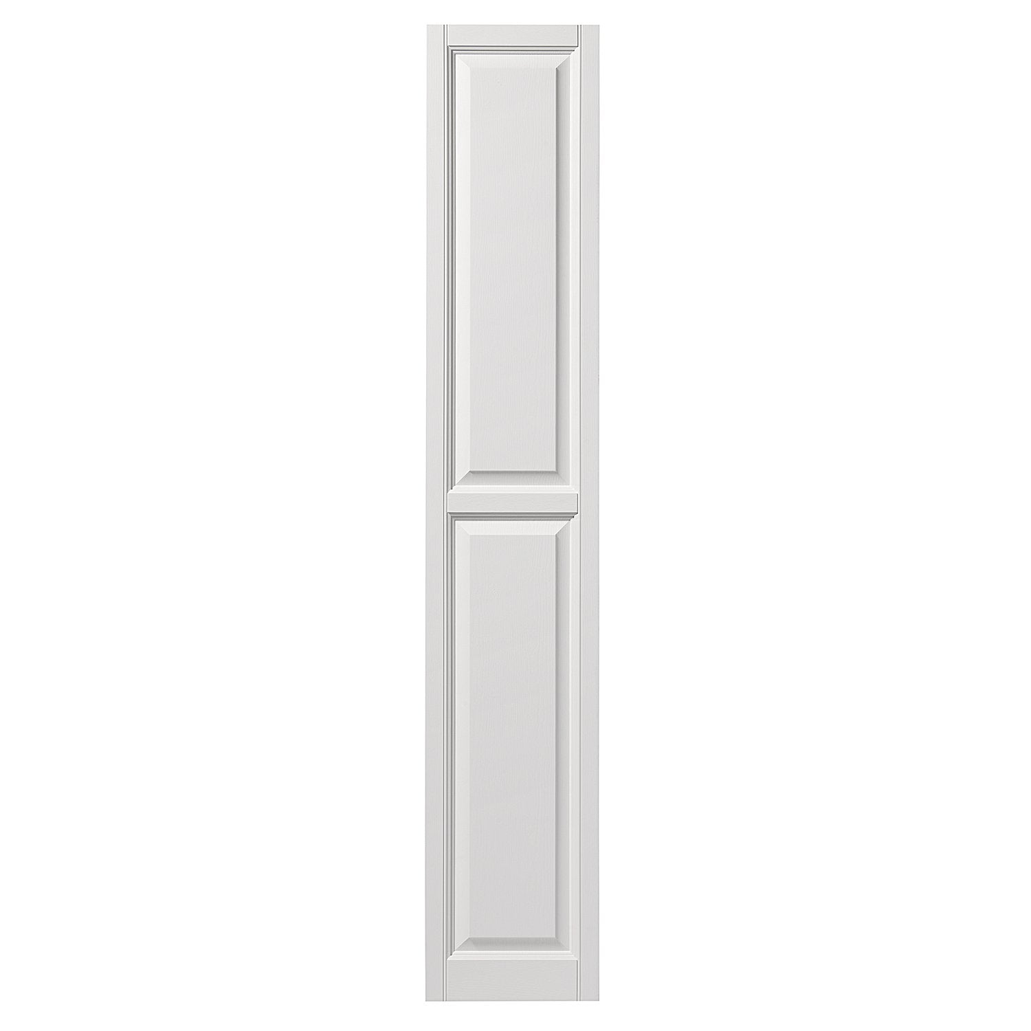 Ply Gem Shutters and Accents VINRP1571 11 Raised Panel Shutter, 15", White