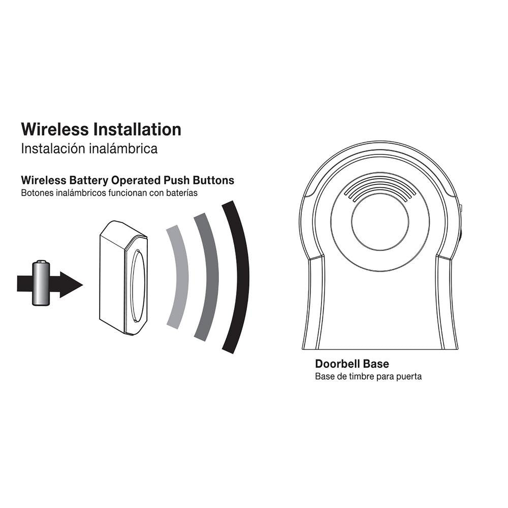 Hampton Bay HB-7778-02 Wireless Table Top Strobe Door Bell Kit