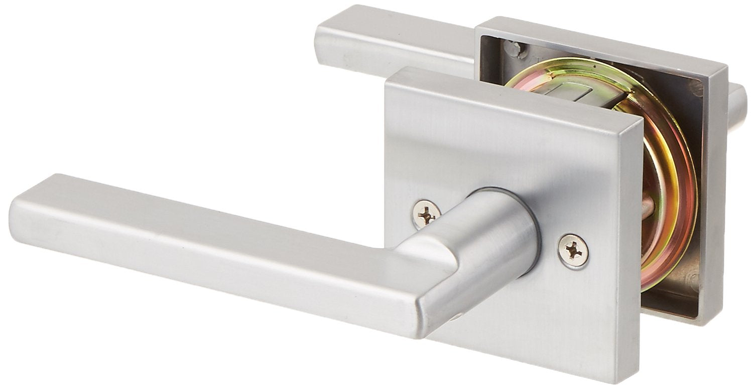 Kwikset 154HFLSQT-26D Halifax Square Passage Door Locks Satin Chrome Finish