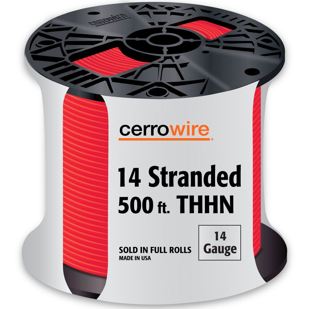 Cerro 112-3453J 500-Feet 14-Gauge Stranded THHN, Grey