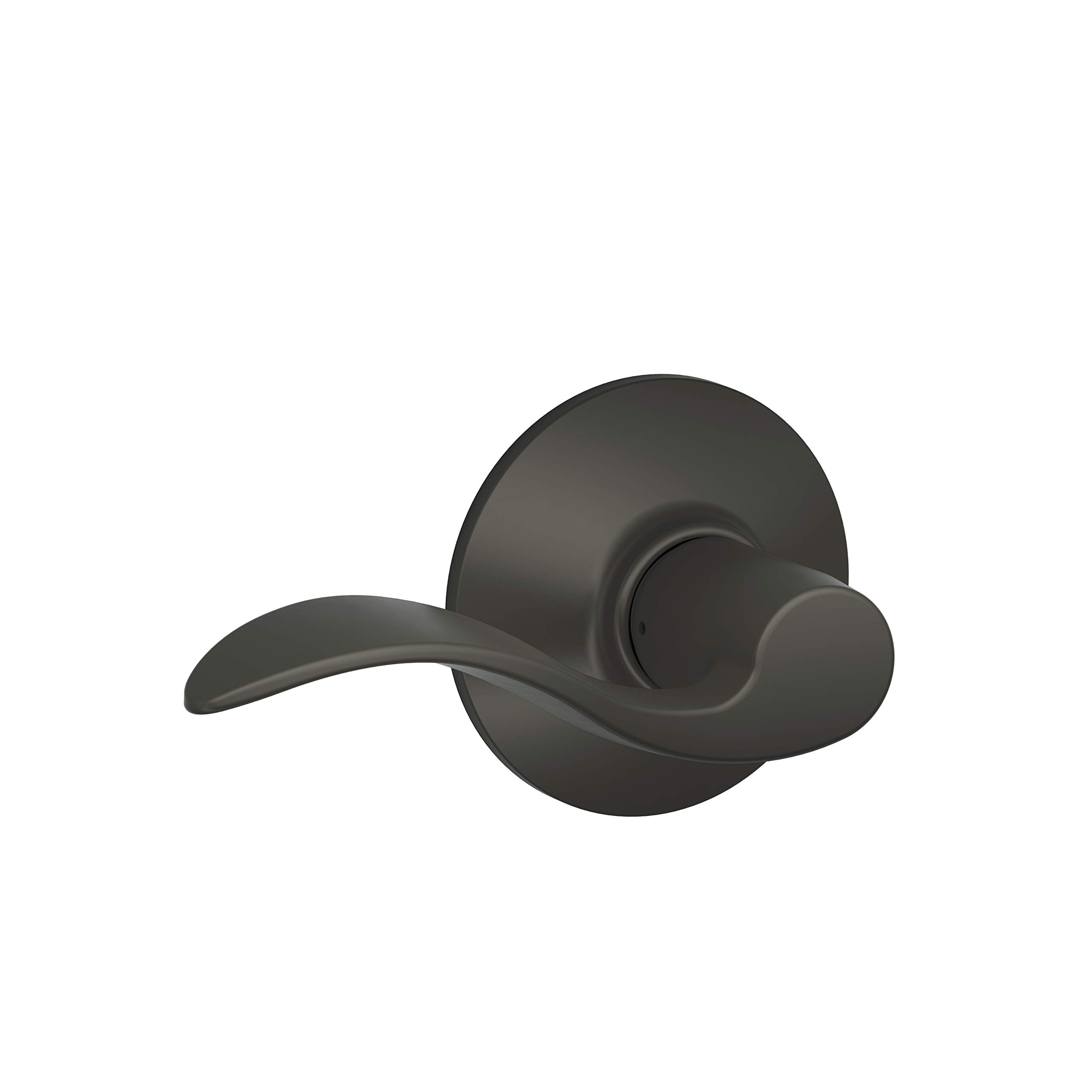 SCHLAGE Lock Company Acc 613 SCHLAGE Accent F10 Flat Wave Reversible Door Lever Lock, Oil Rubbed, Bronze - F10 ACC 613