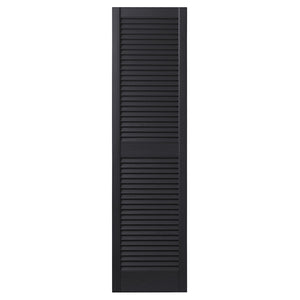 Ply Gem Shutters and Accents VINLV1563 33 Louvered Shutter, 15", Black
